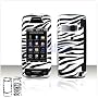 Black with White Stripes ZEBRA Case Cover for Brand LG Voyager VX10000 Protective Cell Phone Hard SNAP-ON