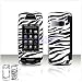 Black with White Stripes ZEBRA Case Cover for Brand LG Voyager VX10000 Protective Cell Phone Hard SNAP-ON