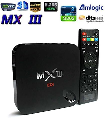 Amtv MX III MX3 XBMC Kodi 1080P 4K QUAD CORE 4.4 Android Smart TV BOX Media Player