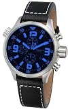 Mens Chronograph Dive Watch Blue Crystal by Sottomarino
