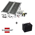 Brennenstuhl SES P4033 plus Blei-Gel Akku 12 V/ 33Ah Solar Energie-Set