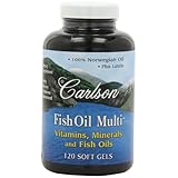 Carlson Labs Fish Oil Multi, Vitamins Minerals and Fish Oils, 120 Softgels