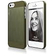 elago S5 Outfit MATRIX Aluminum and Polycarbonate Dual Case for the iPhone 5 + HD Professional Extreme Clear film included - Full Retail Packaging - Camo Green