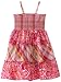 Youngland Girls 2-6x Sleeveless Woven Sundress, Pink Multi Plaid, 6x