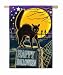 Cat on Headstone Decorative Flag