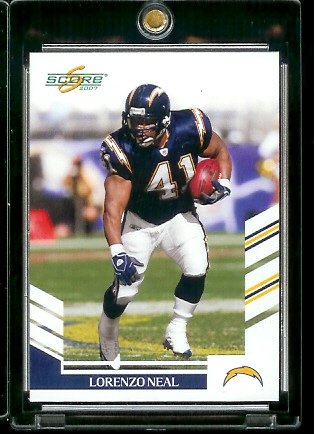 2007 Score # 282 Lorenzo Neal - San Diego Chargers - NFL Football Card