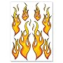 Racing Aufkleber "Fire Flames" Feuer Flammen Stick&hellip von Wandkings.de