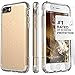 iPhone 7 Case, (Clear) Dual-Layer Inspire SaharaCase Protective Kit Bundle with [ZeroDamage Tempered Glass Screen Protector] Slim Fit [ Shockproof Bumper] Rugged Protection