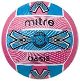 MITRE Oasis Blue and Pink Netball (BB1207), 4
