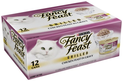 Detail image Fancy Feast Cat Food Multipack, Grilled Chicken, 2.25-Pound 12-Can (Pack of 2)