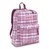 : Jansport Superbreak Backpack (Pink Plaid)
