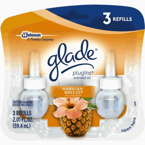 Glade PlugIns Scented Oil Air Freshener Refill, Hawaiian Breeze New eBay