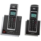 Swissvoice Eurit 758 Duo Schnurloses ISDN-Telefon (DECT) mit Anrufbeantworter und optischer Signalisierung im FullEcovon "Swissvoice"