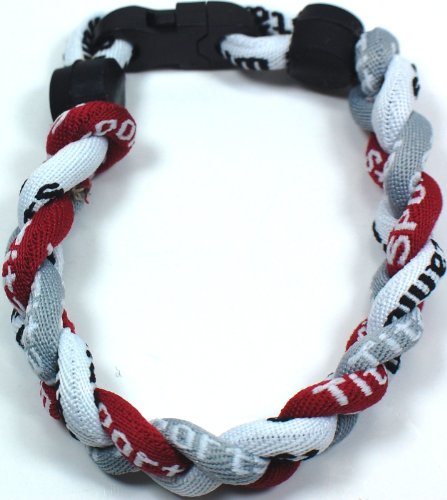 NEW! Maroon Gray White 8" Torando Titanium Sport Wristband