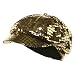 Shiny Metallic Newsboy Cap - Gold