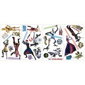 RoomMates RMK1382SCS Star Wars Clone Wars Peel & Stick Appliques