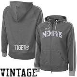 Memphis Tigers Fleece : adidas Memphis Tigers Ladies Charcoal College Town Full Zip Vintage fleece