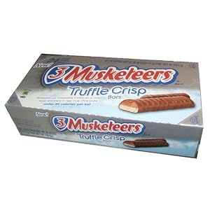 3 Musketeers Truffle Crisp Bars - 1.1 Oz, 24 Pack by Chocolate Crisp Candy Bar