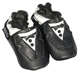 BabyDops Baby Tuxedo Shoes, Size M 6-12 months