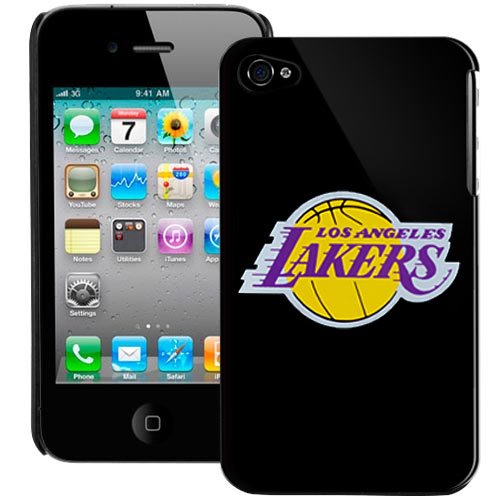 Los Angeles Lakers iPhone 4 and 4S Case: Black Shell