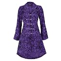 H&R London Coat TATTOO COAT purple
