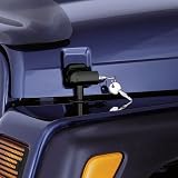 Rugged Ridge 11210.10 Black Locking Hood Latch Pair with Keys For 1997-06 Jeep Wrangler
