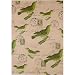 Green Bird on Pink Cavallini Wrap or Decoupage paper,vintage look poster or print