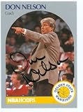Don Nelson Autographed/Hand Signed Basketball Card (Golden State Warriors) 1990 NBA Hoops #313 (67)