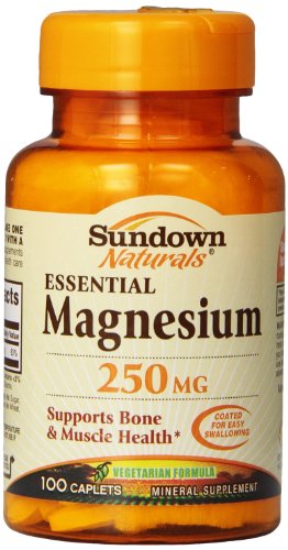 Sundown Naturals Magnesium, 250 mg, 100 Caplets Sundown Naturals Magnesium, 250 mg, 100 Caplets