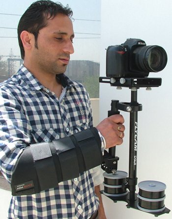 DSLR Flycam Nano Professional Camera / Camcorder Action Stabilizer with Arm Brace (for cameras up to 3.5 pounds)