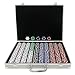 Trademark Poker 1000 11.5-Gram Dice-Striped Chips in Aluminum Case