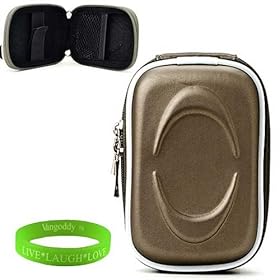 Stylish Gun Metal Slim Case with Carbineer Clip for your Canon Powershot A1200 A2200 A2300 A2400 IS A3300 A3400 A4000 S95 S100 ELPH 110 HS ELPH 100 HS ELPH 510 520 530 HS ELPH 300 310 320 HS Digital Point and Shoot Camera