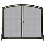 Uniflame SINGLE PANEL BRONZE FINISH SCREEN WITH DOORS