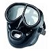Full Face Black Silicone Dive Mask - Scuba Mask