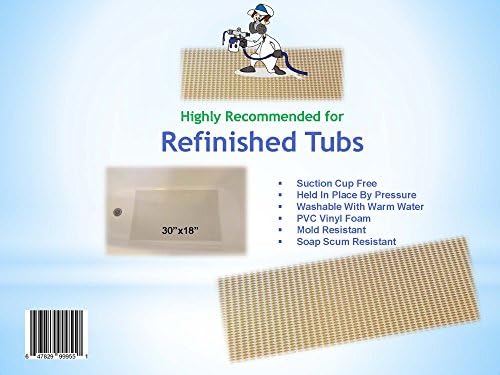 Suction Cup Free Refinished Bathtub Mat