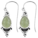 Gorgeous Tourmaline 925 Sterling Silver Teardrop Dangle Earrings