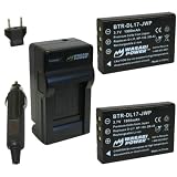 Wasabi Power Battery and Charger Kit for Toshiba PX1657, PA3791U, and Camileo H30 & X100