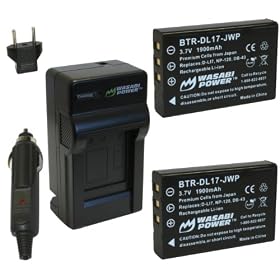 Wasabi Power Battery and Charger Kit for Toshiba PX1657, PA3791U, and Camileo H30 &... by Wasabi Power