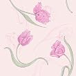 Easy Instant Decoration Wall Paper Decal for Home D&eacute;cor - Pink Ethereal Flowers (20 inches)