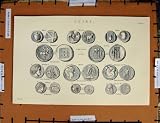 Antique Print C1800-1870 Coins Athens Drachma Thebes