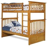 Twin Size Bunk Bed Caramel Latte Finish