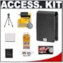 Canon PowerShot PSC-1000 Deluxe Leather Case (Grey) + NB-4L Battery + Accessory Kit for SD940 IS, SD960 IS & SD1400 IS, ELPH 100 HS, ELPH 300 HS Digital Cameras