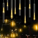 Lipoint LEDツララスティックライト イルミネーション ストリングライト 流星雨 50CM 10本セット 防水 建築、ツリー、クリスマス装飾用(ウォームホワイト)