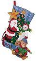 Bucilla 86017 Felt Aplique Stocking- Tree Trimming