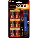 Kodak Max Alkaline AA Batteries, 24-Pk. with Flashlight