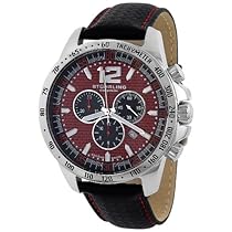Hot Sale Stuhrling Original Men's 210A.331540 Concorso Chronograph Red Dial Watch