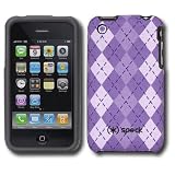 Speck Products Fitted Case for iPhone 3G/3GS - Argyle and Lavender/Purple