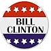 Bill Clinton Red White Blue Stars 1.25