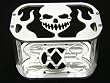 Billet Optima Battery Hold Down Tray Box Bracket Skull