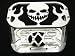Billet Optima Battery Hold Down Tray Box Bracket Skull